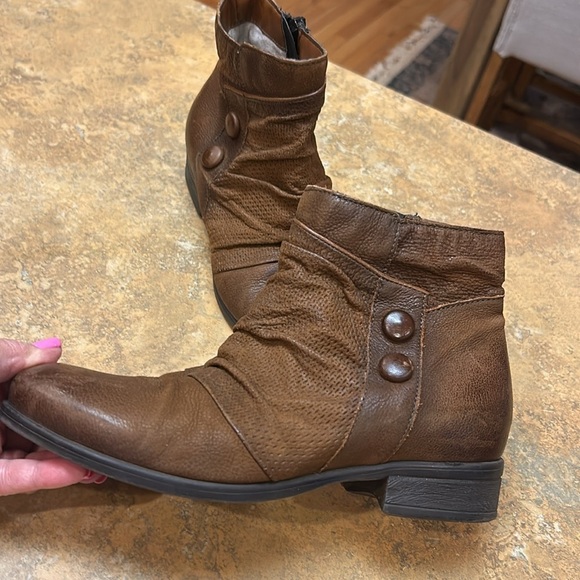 Miz Mooz Sallie Brown Distressed Bootie - Picture 2 of 12